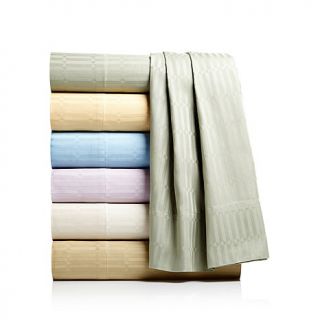 Highgate Manor Woven Jacquard 100% Cotton 300 Thread Count Sheet Set   Full
