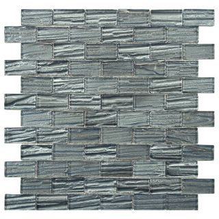 Somertile Arbor Subway Blue 12.25x12.25 inch Glass Mosaic Tiles (pack Of 10)