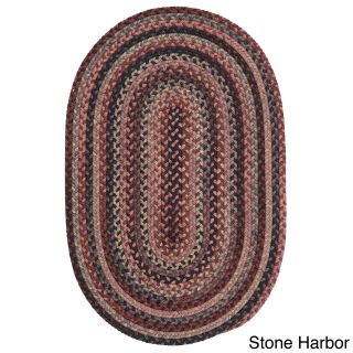 Forester Multicolored Braided Wool Rug (4 X 6 Oval)