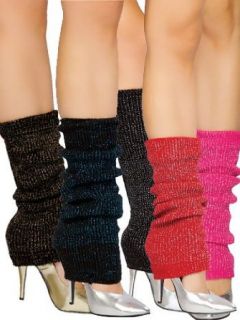 Striped Sparkle Leg Warmers   ONE SIZE Clothing