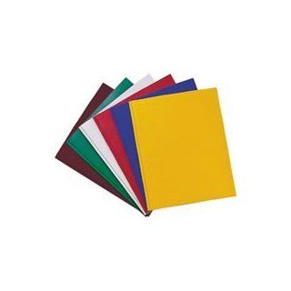 Top Flight 577/100 Two pocket Portfolio W/tang   Assorted (Pack of 100)  Project Folders 