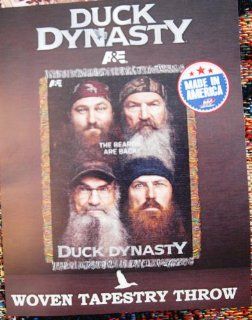 Duck Dynasty Beards Are Back Woven Tapestry Throw (48" X 60")   Throw Blankets