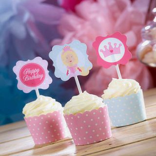 princess cupcake toppers by feather grey parties