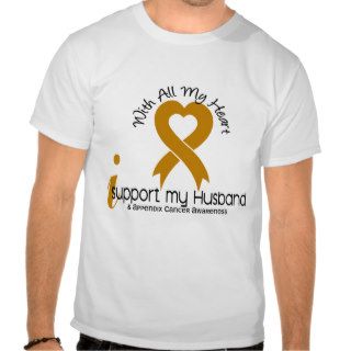 I Support My Husband Appendix Cancer Tshirt
