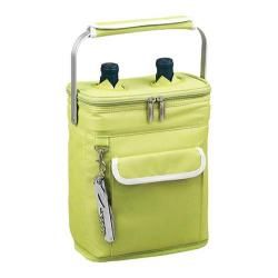 Picnic At Ascot Insulated Two Bottle Carrier Apple Green/white