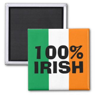 100% Irish Fridge Magnet