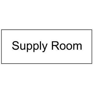 Supply Room Black on White Engraved Sign EGRE 586 BLKonWHT Wayfinding  Business And Store Signs 