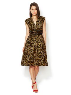 Guadalupe Printed Cotton Cross Over Dress by Vena Cava