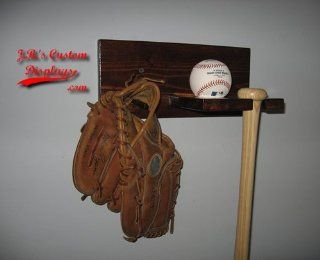 1   Baseball Bat, Ball, Glove or Hat Display  Baseball Bat Racks  Sports & Outdoors