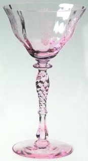 Tiffin Franciscan Persian Pheasant Pink (15037) Champagne/Tall Sherbet   Stem #1