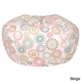 Starburst Pinwheel Pattern Extra Large Cotton Bean Bag Chair
