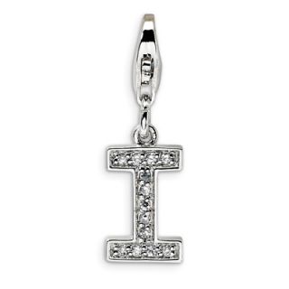 Amore La Vita™ Letter I Charm with Cubic Zirconia in Sterling