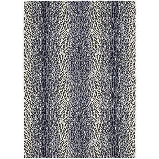 Barclay Butera Kaleidoscope Midnight Cheetah Wool Rug (53 X 75) By Nourison