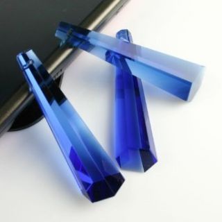 60mm MEC Blue Icicle Crystal Prism of Chandelier Lamp 9pcs    