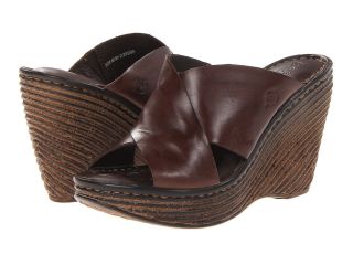 Born Hyrah Womens Wedge Shoes (Brown)