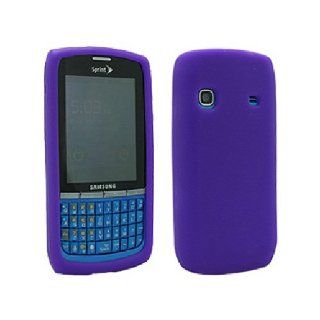 Purple Soft Silicone Gel Skin Cover Case for Samsung Replenish SPH M580 Cell Phones & Accessories