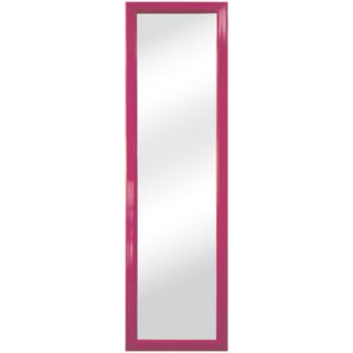 Style Selections 15.25 in x 54 in Pink Rectangular Framed Wall Mirror