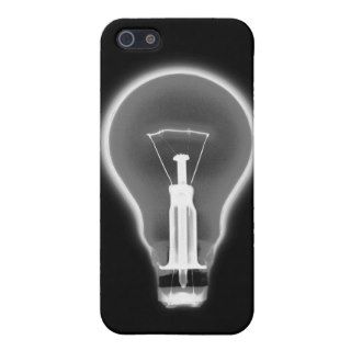 X RAY LIGHT BULB   BLACK AND WHITE iPhone 5 CASE
