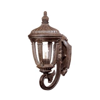 Monte Carlo Collection Wall mount 1 light Outdoor Black Coral Light Fixture