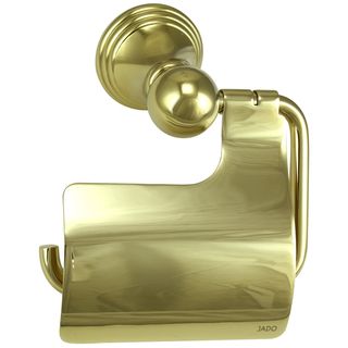 Jado Classic Hooded Diamond Gold Toilet Paper Holder