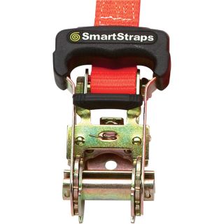 SmartStraps Padded Ratchet Tie-Downs — 1in. x 10ft. Each, 2 Pack, 3000Lb. Breaking Strength, Model# 140  Ratchet Tie Down Straps