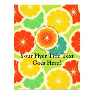 Fresh Citrus Fruit Design, Cute Colorful Personalized Flyer