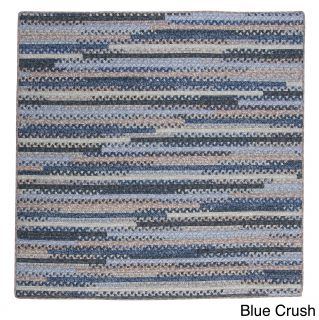 Perfect Stitch Multicolor Braided Cotton blend Rug (6 Square)
