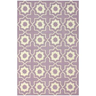 Nuloom Handmade Marrakesh Trellis Purple Wool Rug (5 X 8)