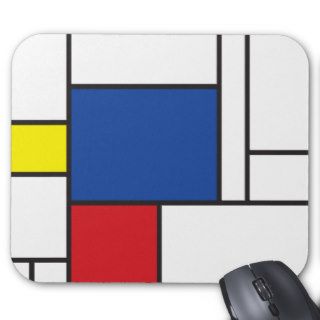 Mondrian Minimalist De Stijl Modern Art Simple Mousepads