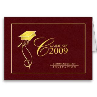 Elegant Graduation Card   Invitations