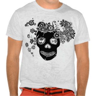 Flowery Skull T Shirt