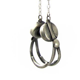 fuj silver headphones necklace by bug