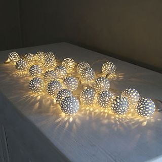 white maroq light garland by red lilly