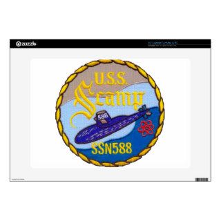 USS SCAMP (SSN 588) DECALS FOR LAPTOPS