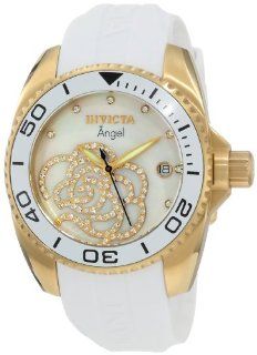 Invicta Women's 0488 "Angel Collection" Gold Plated Cubic Zirconia Accented Watch at  Women's Watch store.