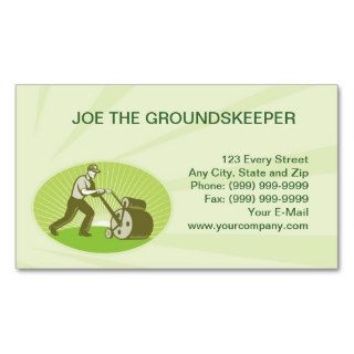 Groundsman Groundskeeper Gardener Business Card
