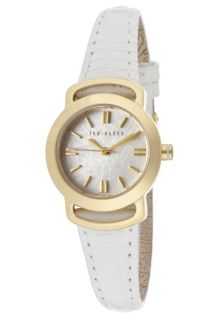 Ted Baker TE2054  Watches,Womens White MOP Dial White Genuine Leather, Casual Ted Baker Quartz Watches