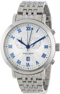 Akribos XXIV Men's AK590SS Swiss Chronograph Stainless Steel Bracelet Watch Akribos XXIV Watches