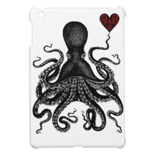 Kraken Love Steampunk Octopus Heart ipad mini case