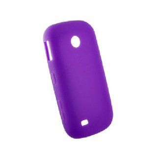 Purple Soft Silicone Gel Skin Cover Case for Samsung Eternity II 2 SGH A597 Cell Phones & Accessories