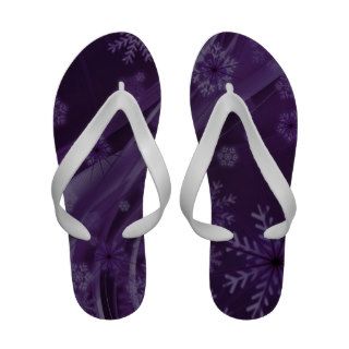 Festive Purple Footwear Flip Flops