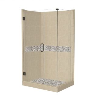 American Bath Factory Java 86 in H x 36 in W x 36 in L Medium with Java Accent Square Corner Shower Kit