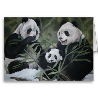 Panda Family Cards