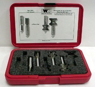 Whiteside Router Bits 601 Small Hinge Crafter Set   Straight Router Bits  