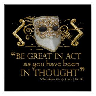 King John Quote (Gold Edition) Posters