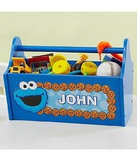 Personalized Cookie Monster Storage Caddy   Childrens Storage Furniture