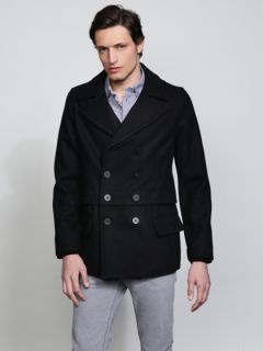 Double Breasted Wool Peacoat by Richard Chai