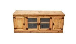 Shop 60" Flat Screen Console Real Wood Rustic Western TV Stand at the  Furniture Store