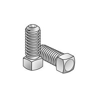 7/16 14x3/4 Square Hd Set Screw Cup Pt UNC Case Hardened Steel / Plain Finish, Pack of 600 Ships FREE in USA