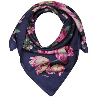 Joules Bloomfield Scarf   Navy Floral      Clothing
